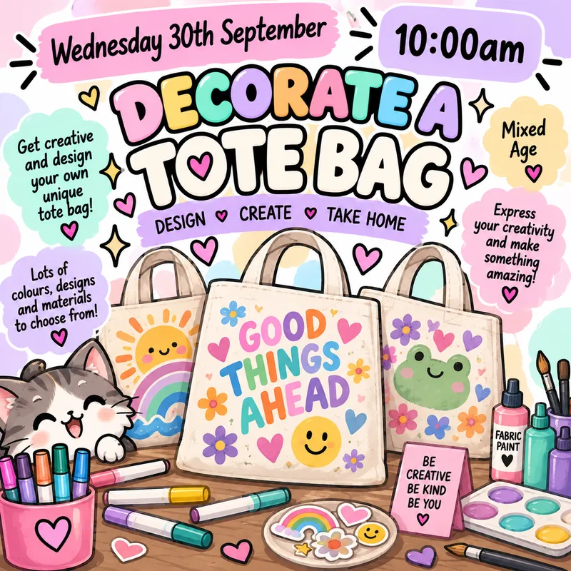 3009 Decorate a Tote Bag