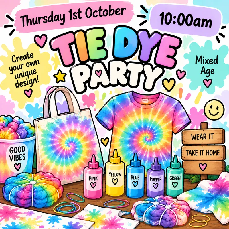 0110 Tie Dye Party