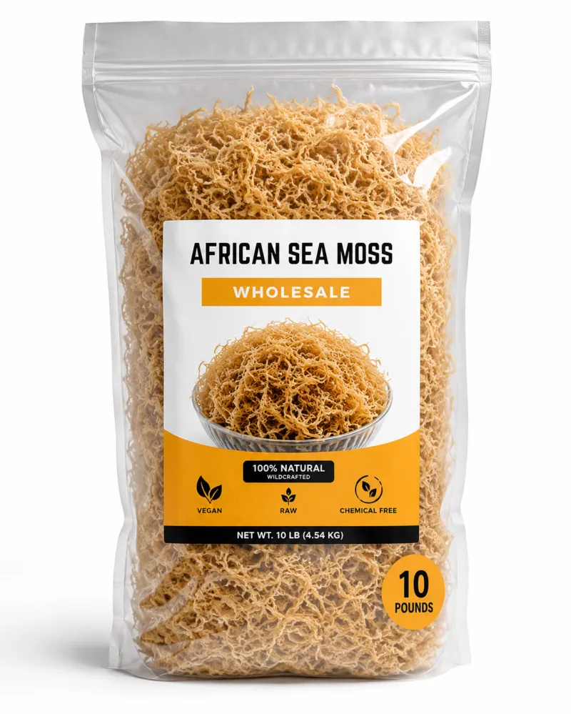 (10lb) Wildcrafted Full Spectrum African Sea Moss (Eucheuma Spinosum)