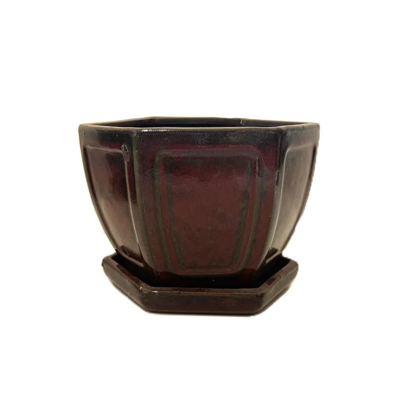Bonsai  ceramic pot 8" GAS061SA cascade 6 per case