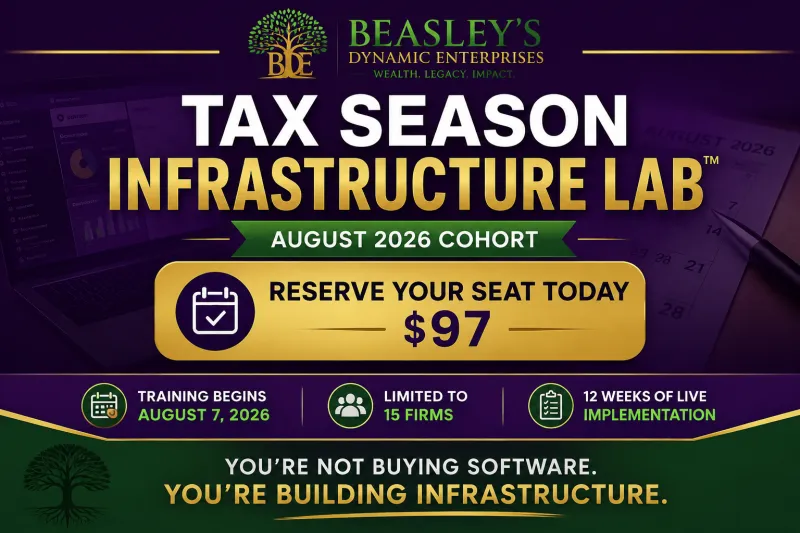 Tax Season Infrastructure Lab™ | Founding Cohort Reservation