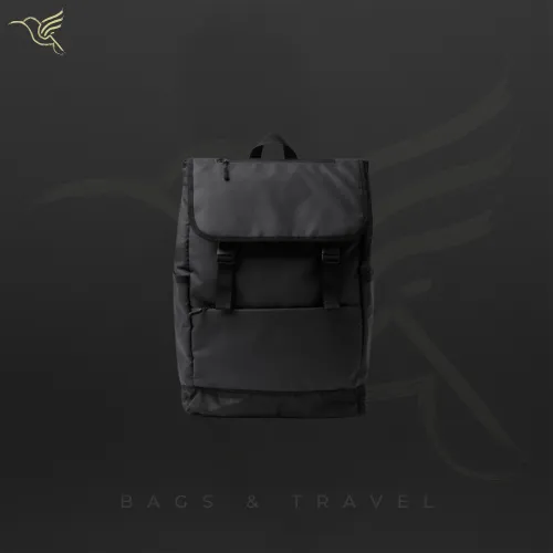 Laptoprugzak PU leer met klepsluiting 20 liter — Trois 1743