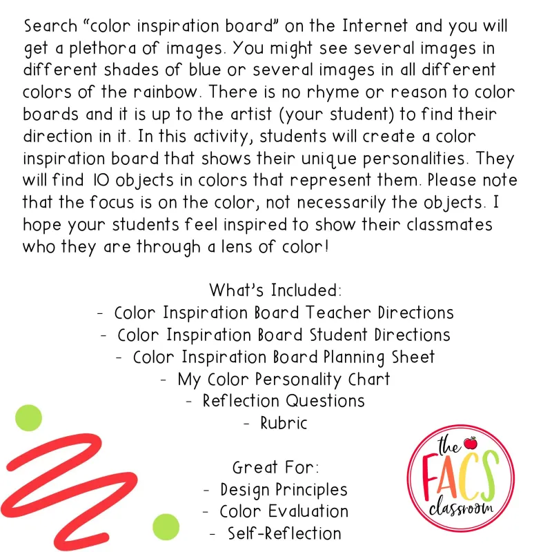 Color Inspiration Board for Interior Design | Family and Consumer Sciences