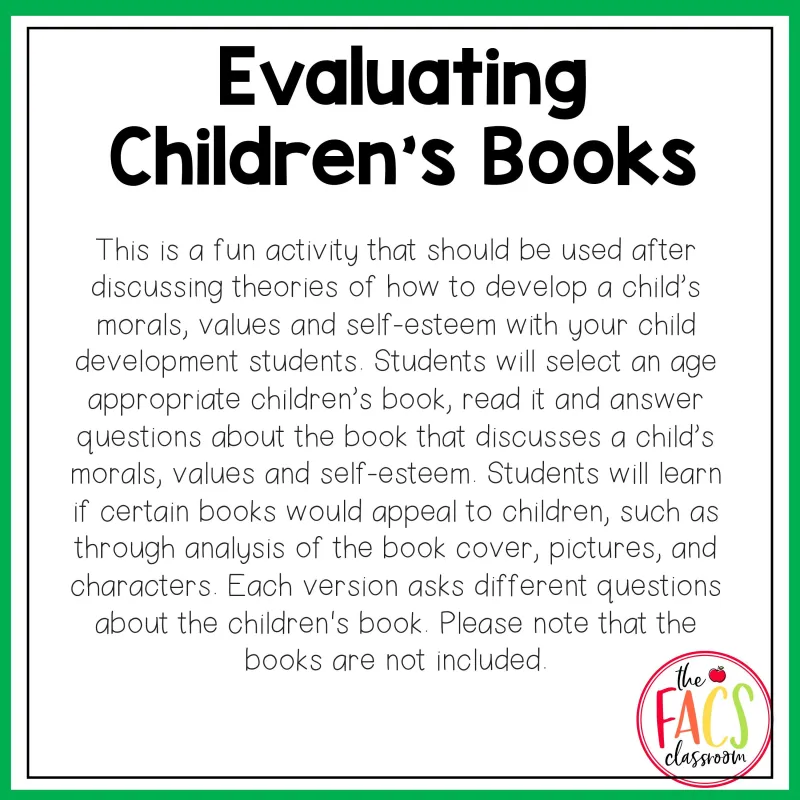 Evaluating A Children's Book | Child Development | Family and Consumer Sciences