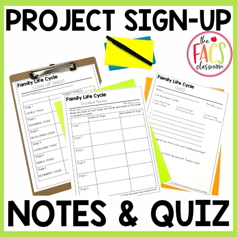 Family Life Cycle Stages Project and Quiz | Life Span | Child Development | FCS