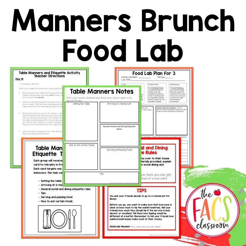 Plan and Host A Mother’s Day Brunch and Manners Unit | Cooking & Food | FCS