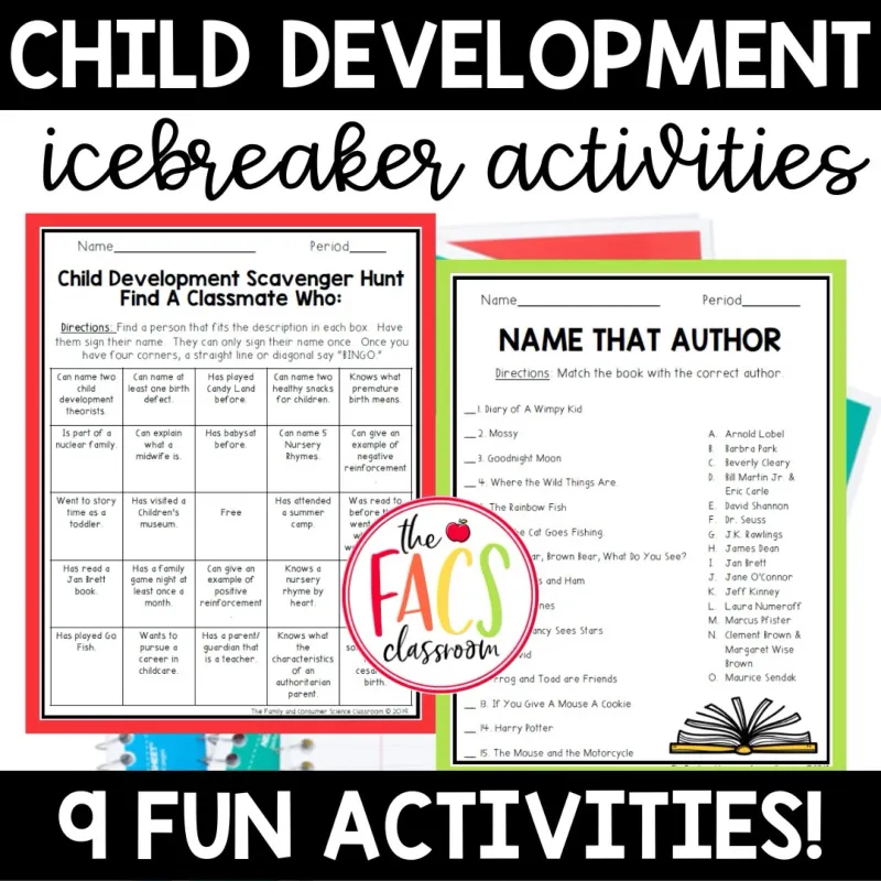 Child Development | Ice Breakers for Back to School | Family Consumer Sciences