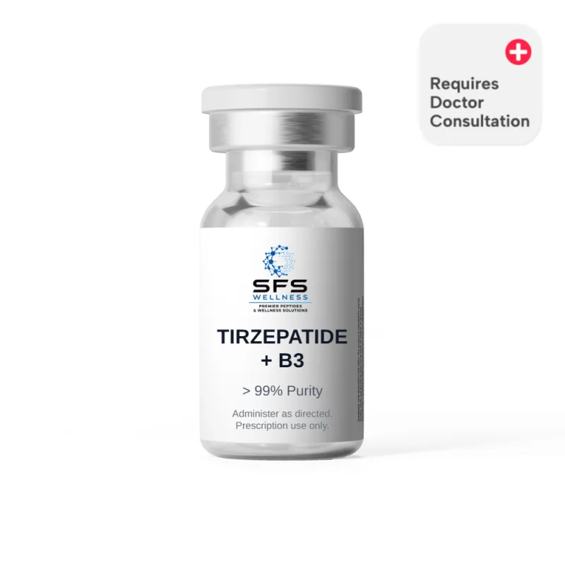 Tirzepatide + B3 — 34mg (17mg/ml, 2ml) · Tier 3
