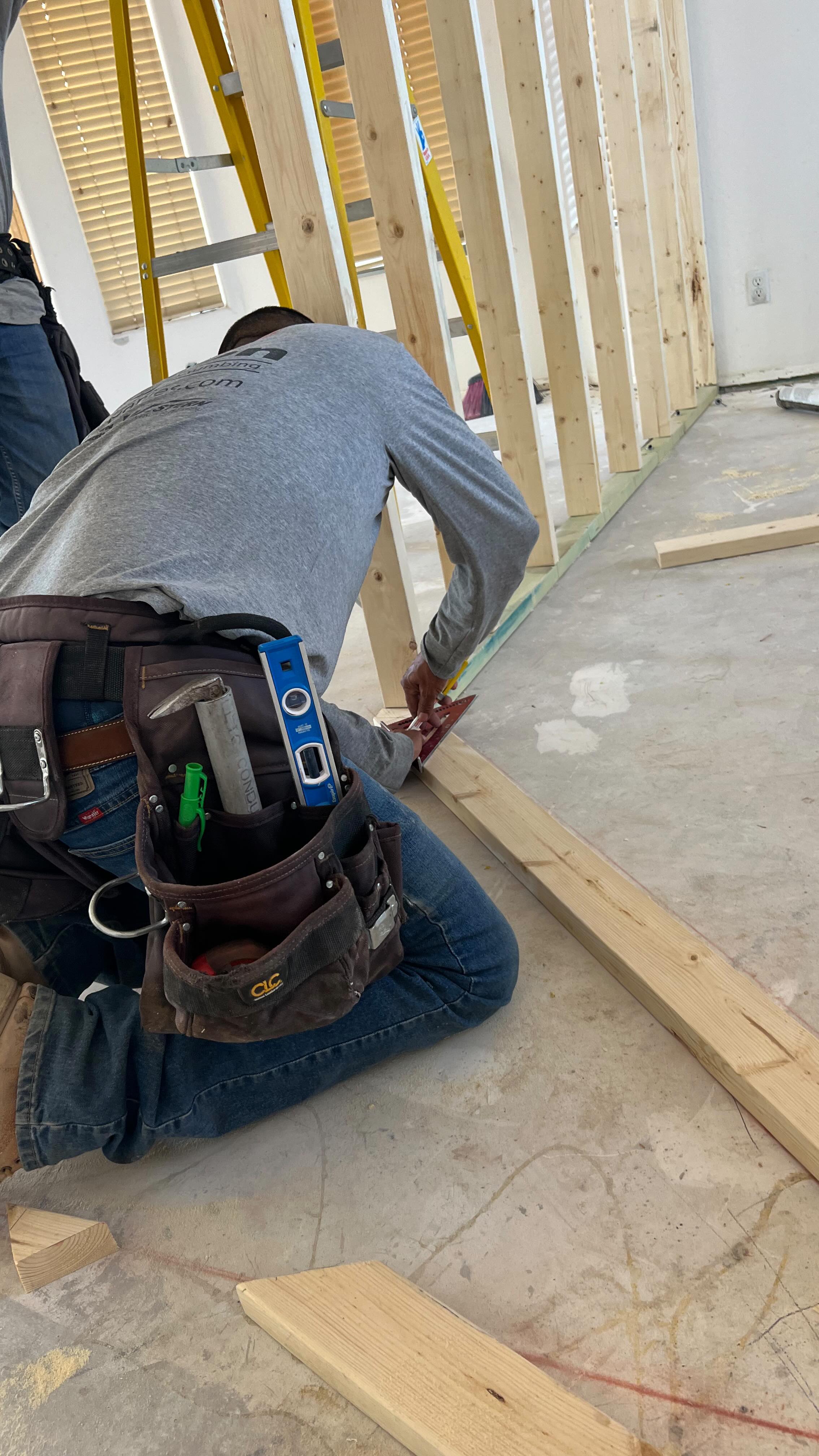 Interior home remodel framing and construction Gilbert AZ