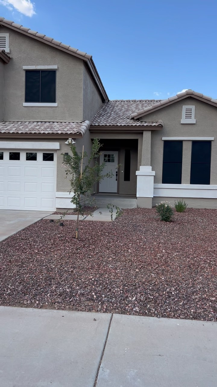 Two-story home exterior painting project Phoenix AZ