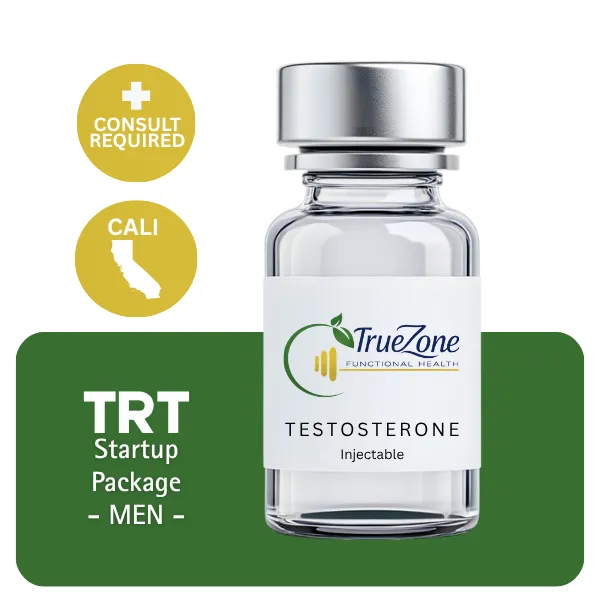 TRT CALI Men's Startup Package 60 days (Consult, Labs, Cypionate 200mg/mL 10mL + Anastrozole 24×1mg)