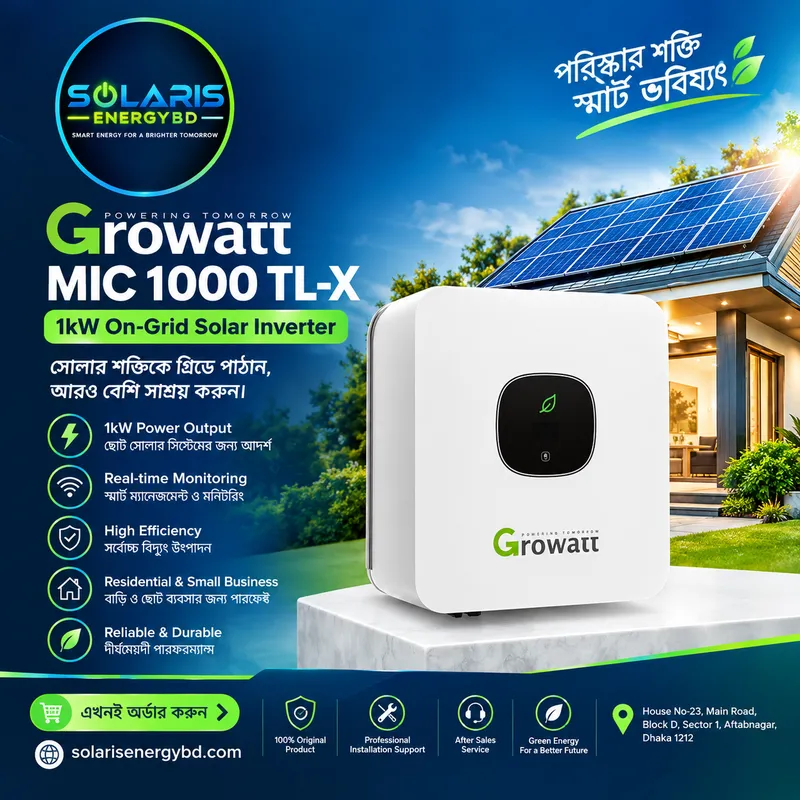 Growatt MIC 1000 TL-X 1kW On-Grid Solar Inverter