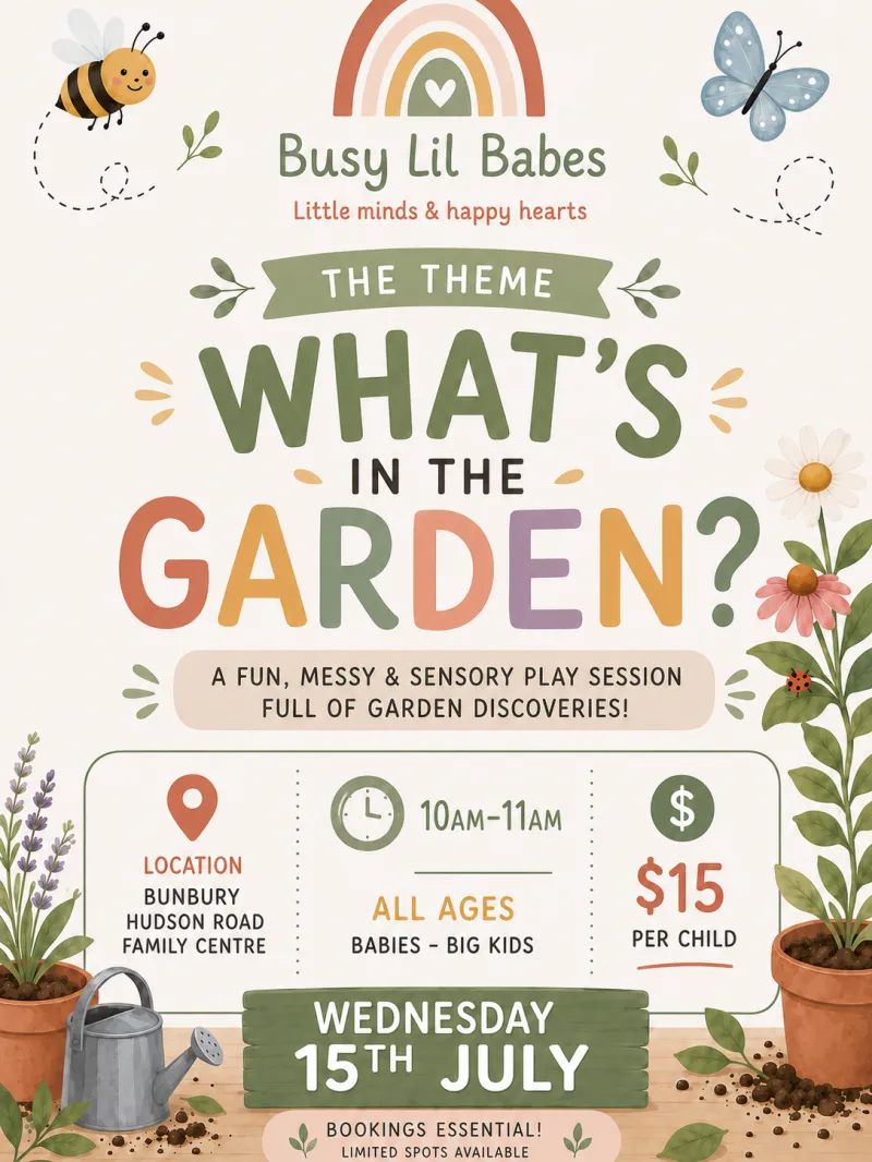 BUNBURY Messy sensory play at Hudson Rd Family Centre all ages
