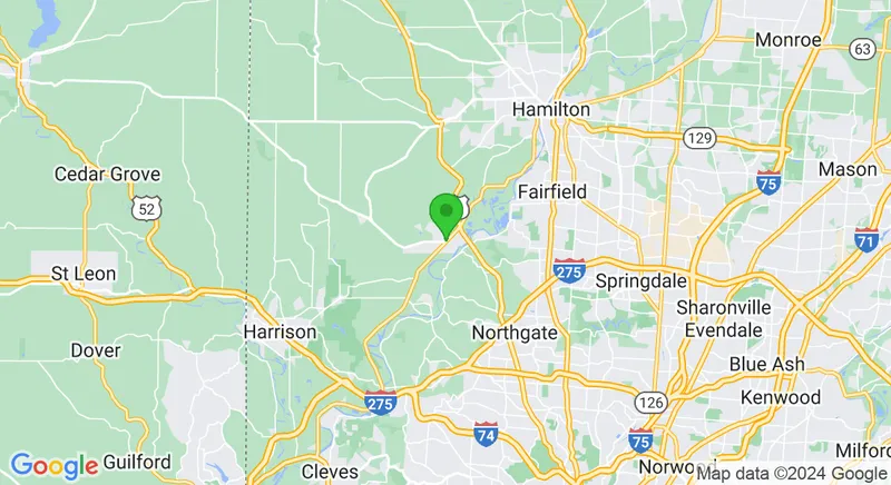 Map of Ross, OH service area