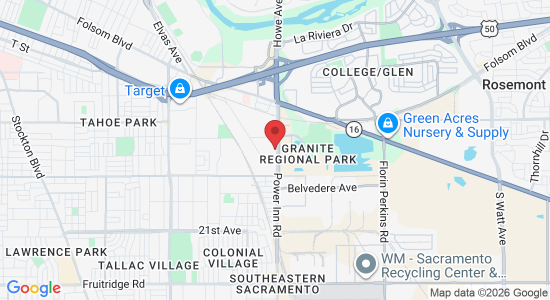 Map to All Seasons North office, 3500 Power Inn Rd, Sacramento, CA 95826
