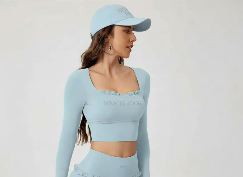Covered by Grace Ruffled Athleisure Set - Heaven's Promise