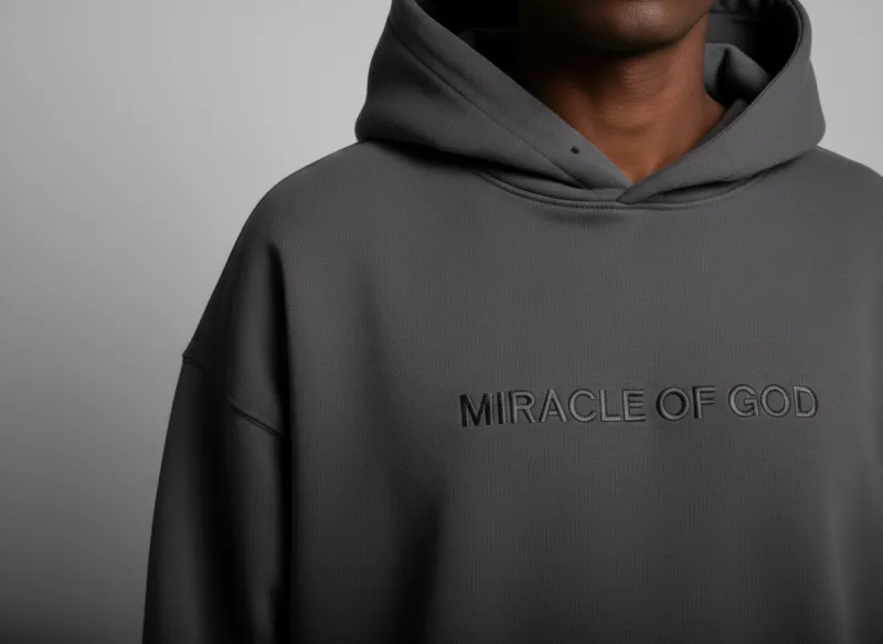 MIRACLE OF GOD Hoodie - Grey Skies