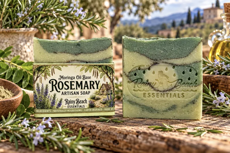 Rosemary in Moringa Oil Base Soap