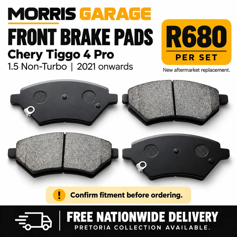 Chery Tiggo 4 Pro 1.5 Non-Turbo Front Brake Pads — 2021 Onwards