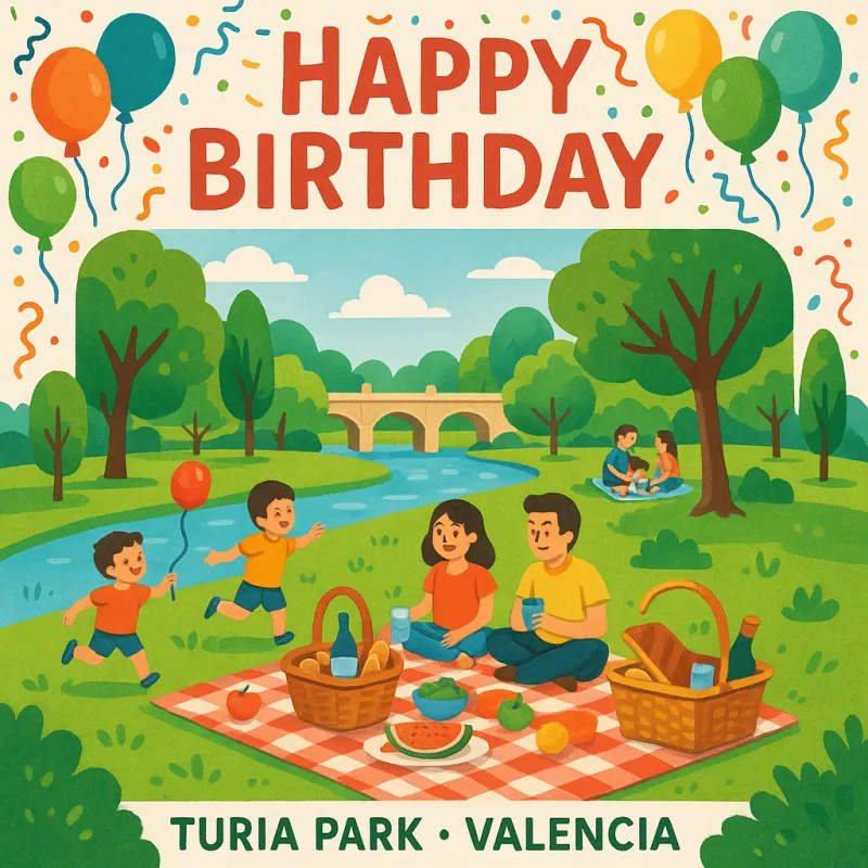Piquenique no Turia Park