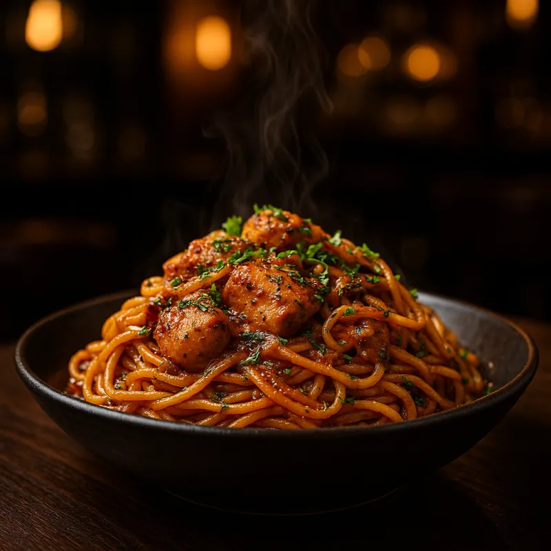 Spaghetti au Poulet