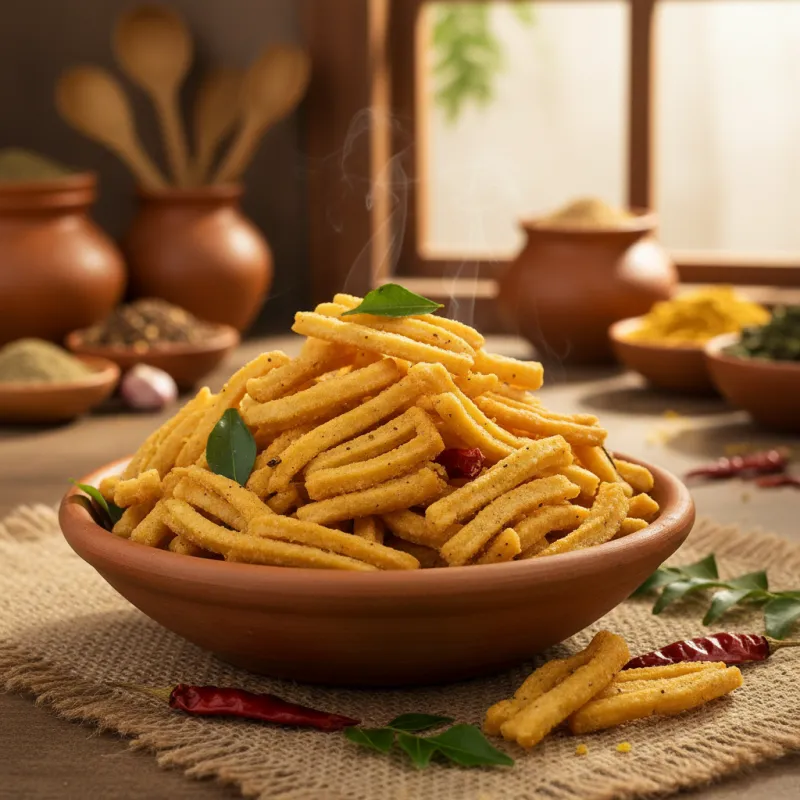 Ribbon Pakodi (Aaku Pakodi)