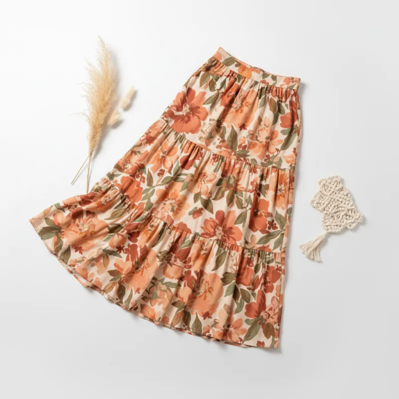 Falda Midi Estampada
