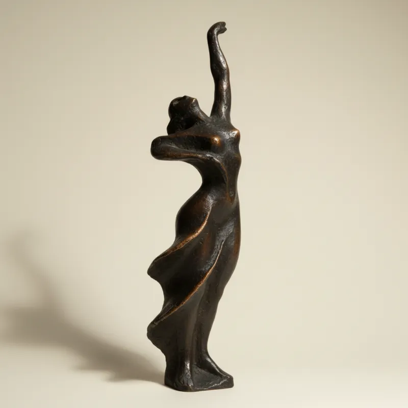 Abstract Bronze Sculpture with Minimalist and Human Design Fit for Gardens, Courtyards or Commercial Areas PSB-158