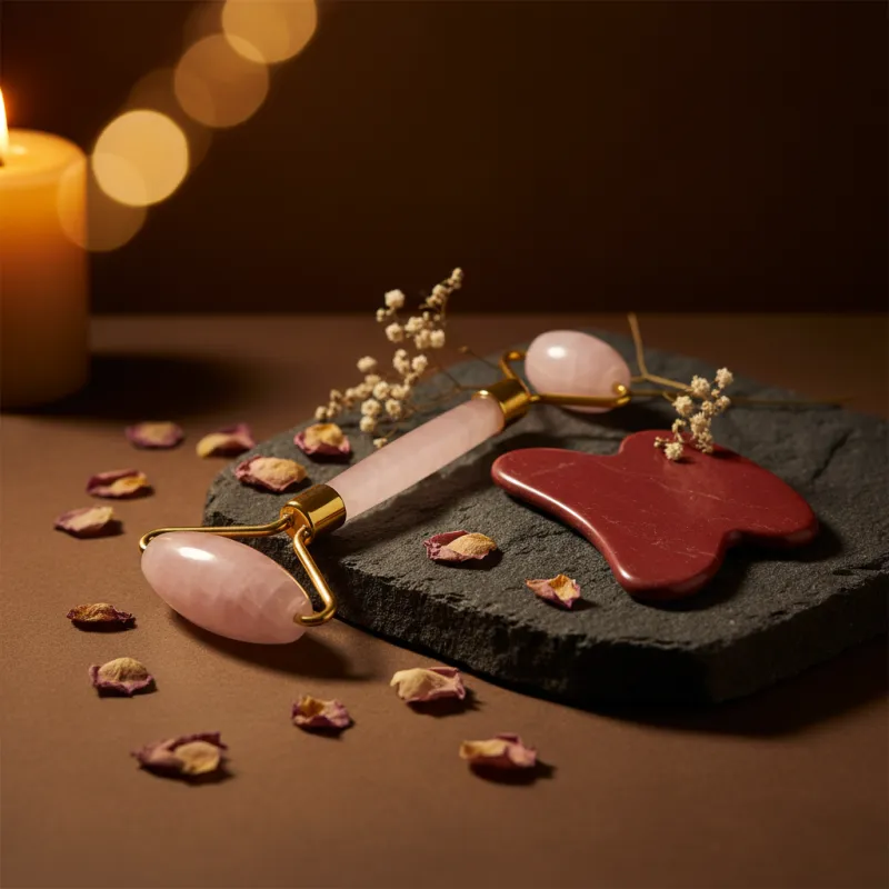 Kit Gua Sha + Rodillo Cuarzo — El Ritual