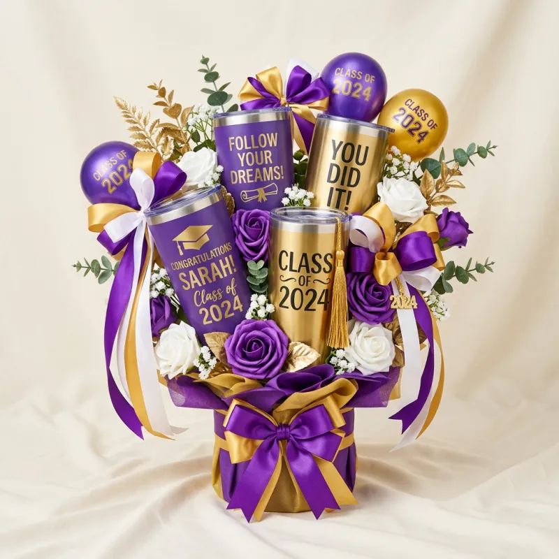 Graduation Tumbler Bouquet