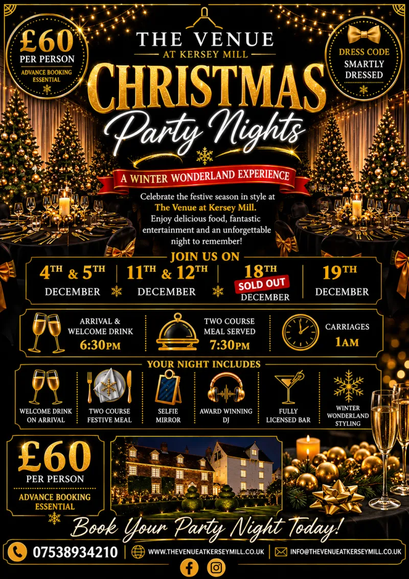 Christmas Party 4th December 2026 Deposit Payment