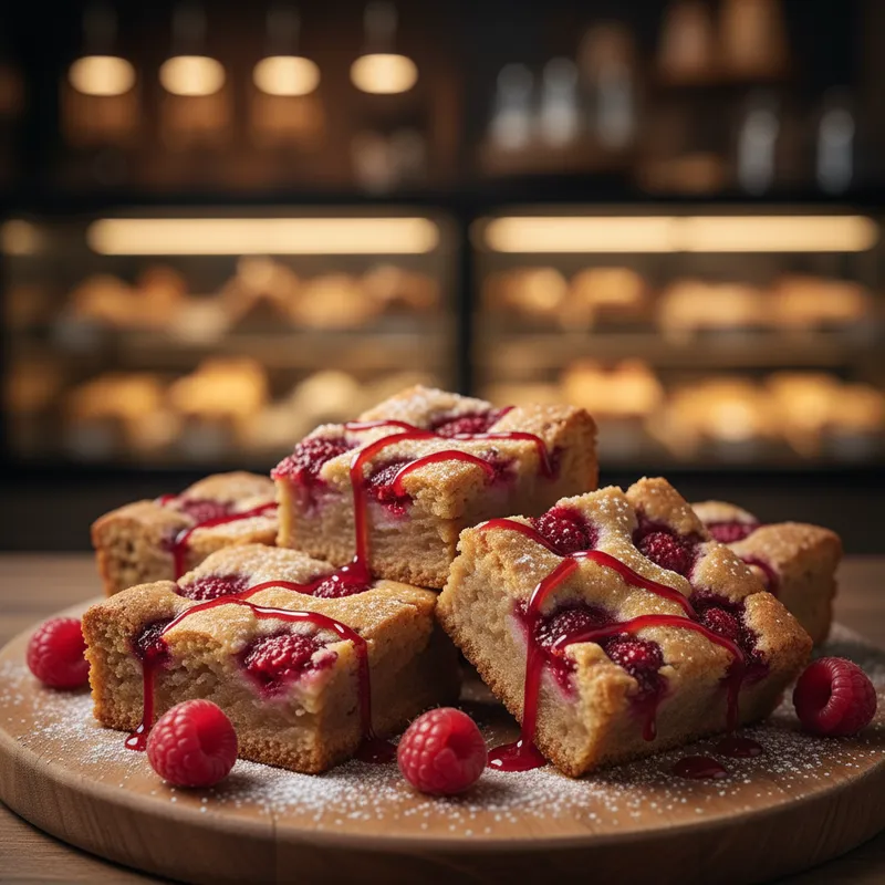 Raspberry Blondies
