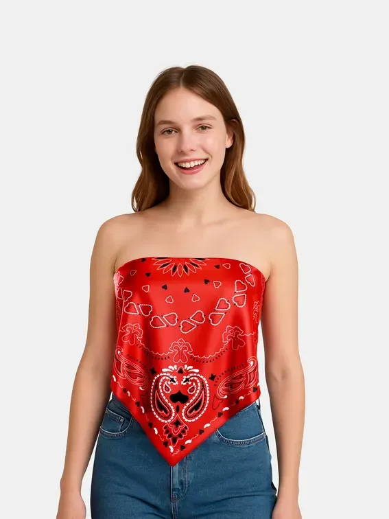 Bandana Halter Neck & Crop Top