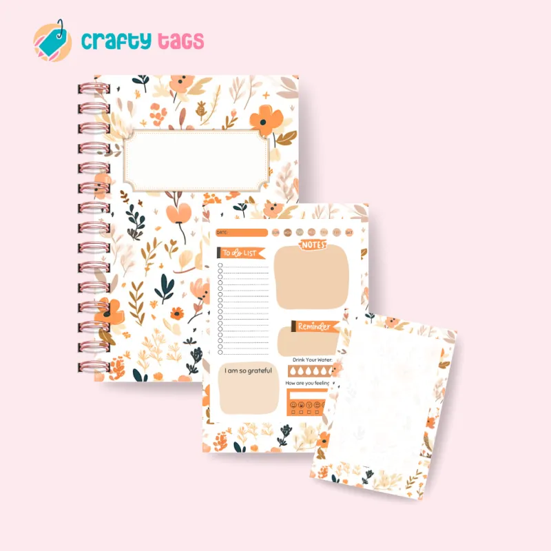 Floral Notebook and Notepad - Design Set 1