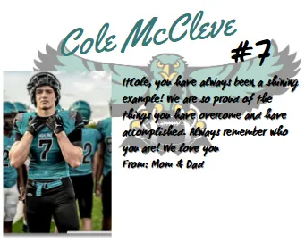 Senior Shout Out For GameDay Program Quarter Page