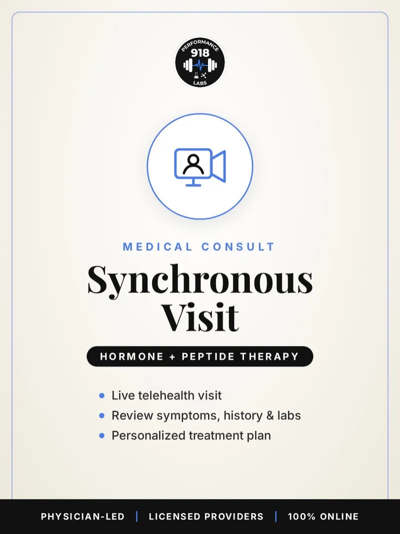 Medical Consult: Synchronous Visit (Hormones + Peptides)