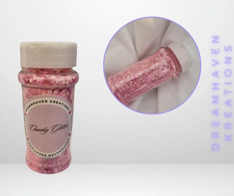 Pink - Chunky Glitters