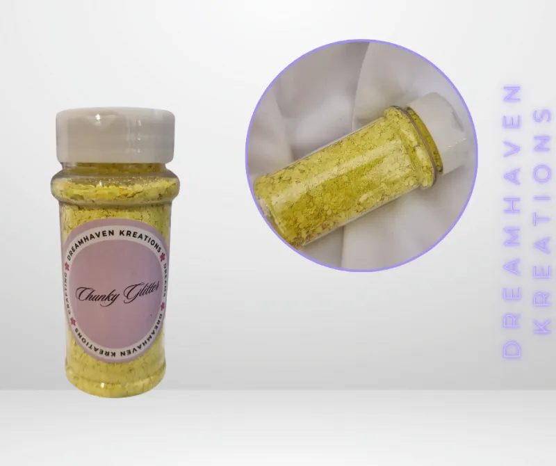 Yellow - Chunky Glitters