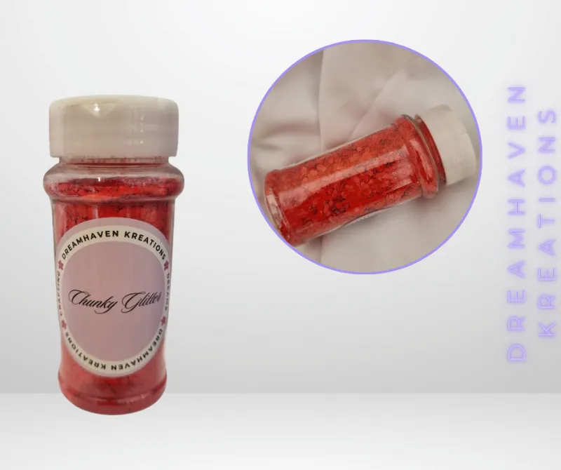 Red Chunky Glitters