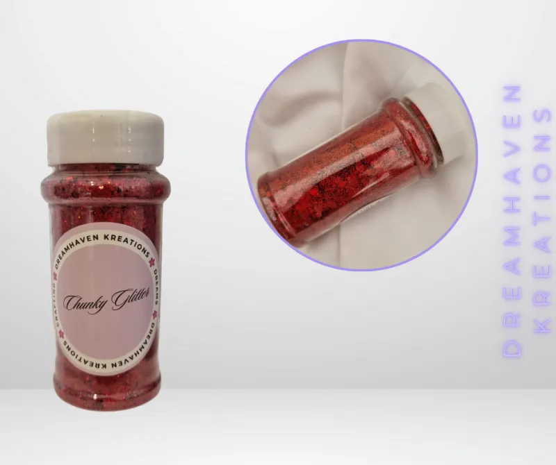 Red Chunky Glitters