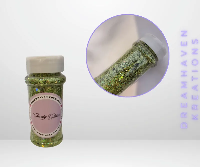 Bright Colorful Holographic Chunky Glitters