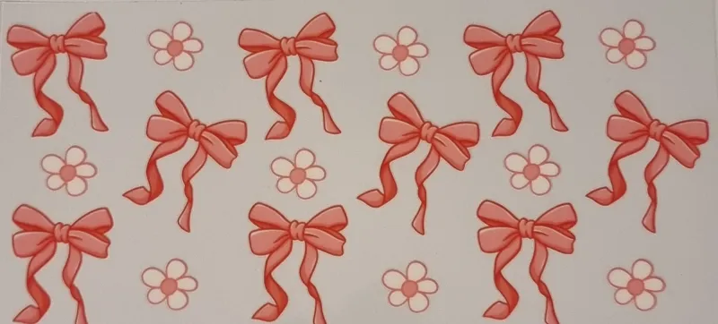 16oz UV DTF Wraps - Bows, Flowers and Cherries