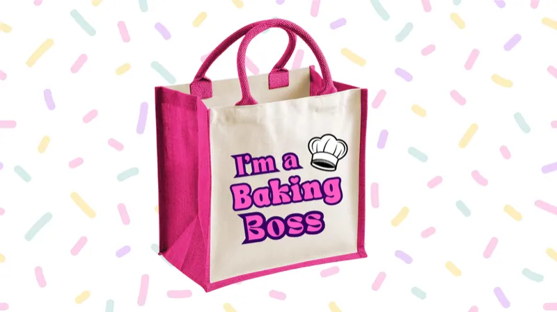 Canvas Jute Bag - I’m A Baking Boss