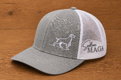 MAGA On the Hunt- Heathered Gray & White