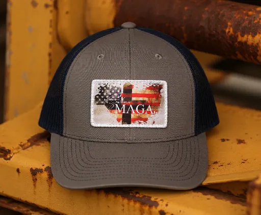 God & Country- Charcoal & Navy Blue