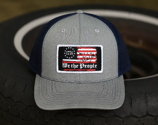 We the People- Heathered Gray & Blue