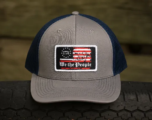 We the People- Charcoal & Blue