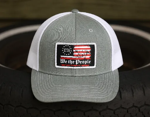 We the People- Heathered Gray & White