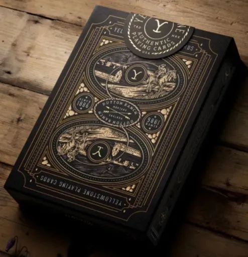 Yellow stone. Playing cards theory11