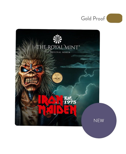 Iron maiden gold coin 1/40 oz